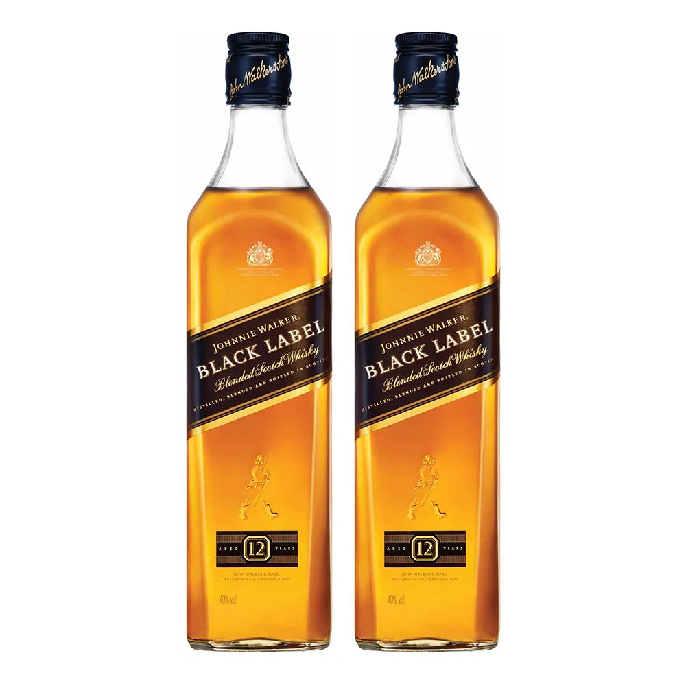 Kit 02 Whisky Johnnie Walker Black Label 1L