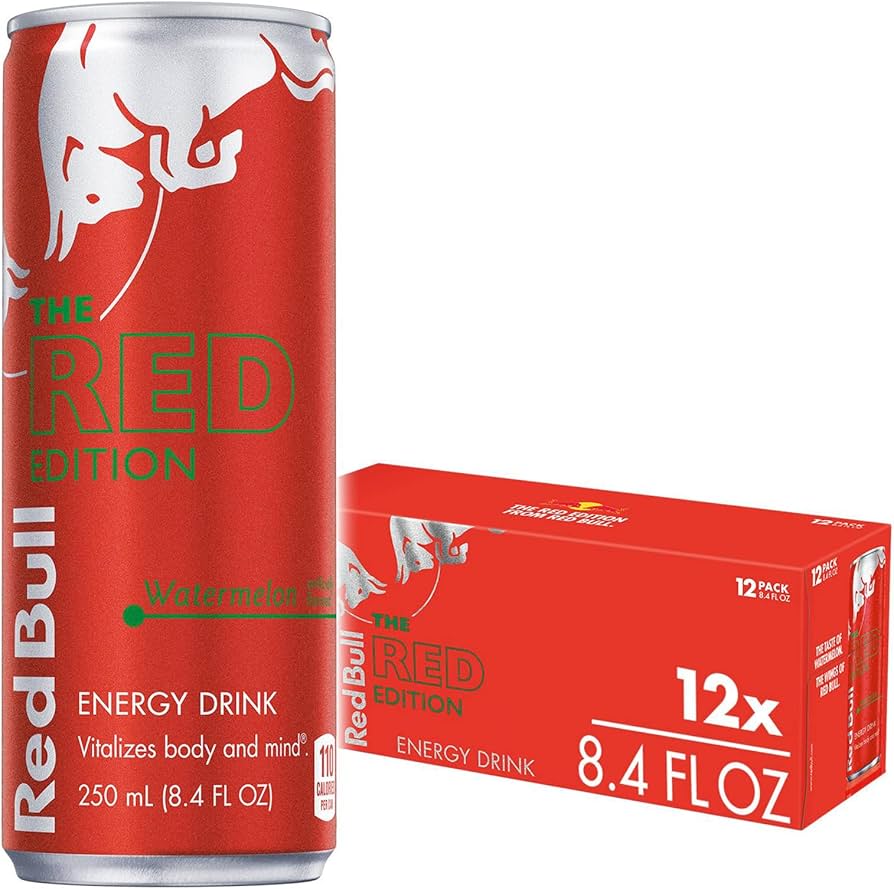 Red Bull, Energético Energy Drink Melancia, Pack de 12 Latas , 250 Ml