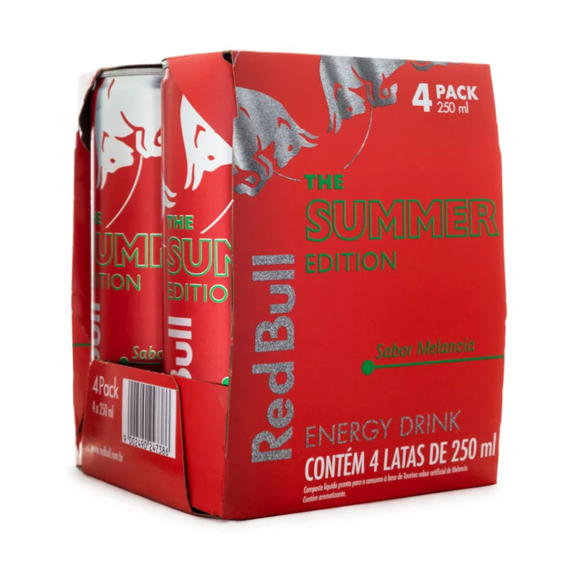 Red Bull, Energético Energy Drink Melancia, Pack de 6 Latas , 250 Ml