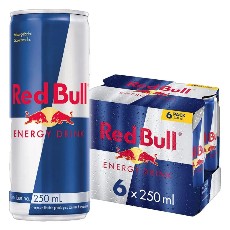 Energético Red Bull Energy Drink 250ml 6 UNIDADES