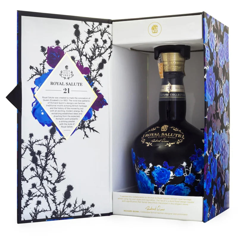 Whisky Royal Salute The Couture Collection Richard Quinn Edition Preto 700ml