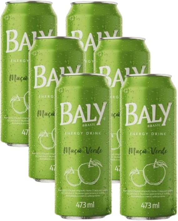 Energético Baly Maçã Verde Pack 6unx473ml