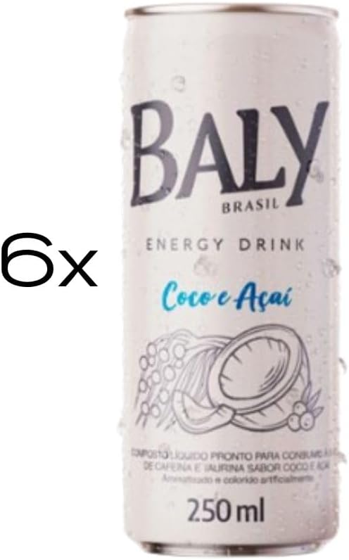 Energético Baly Coco & Açaí Pack 6unx250ml