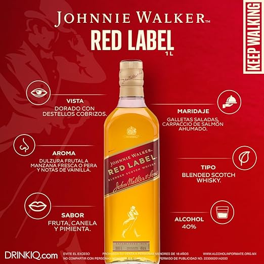 Whisky Johnnie Walker Red Label 1L