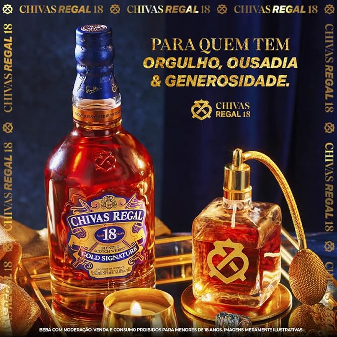 Whisky Chivas Regal 18 Anos, 750ML