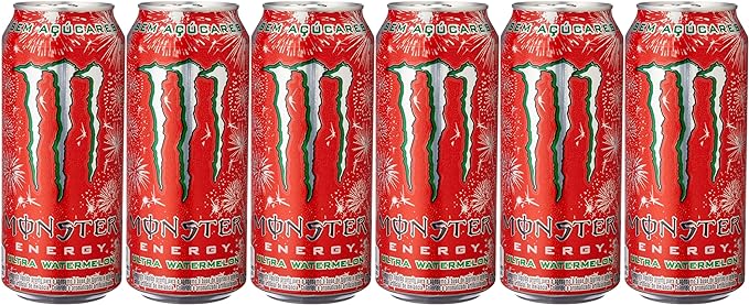 Pack de MONSTER ULTRA WATERMELON LT 473ML - 6 unidades