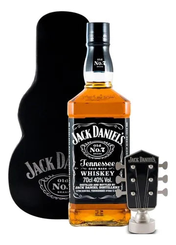 Whisky Jack Daniel's Guitar Case Couro Ed Limitada 700ml
