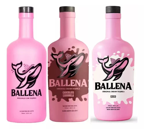 Kit Licor Ballena + Ballena Coco + Ballena Chocolate 750ml