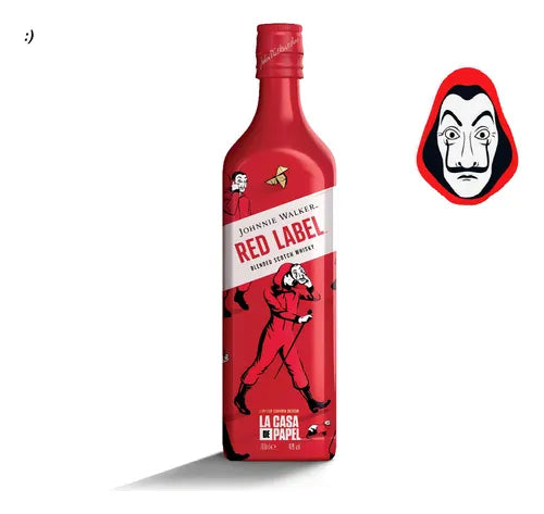 Johnnie Walker Red Label 750ml La Casa de Papel