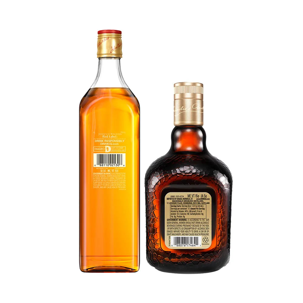 Combo Whisky Johnnie Walker Red Label 1L + Whisky Old Parr 1L