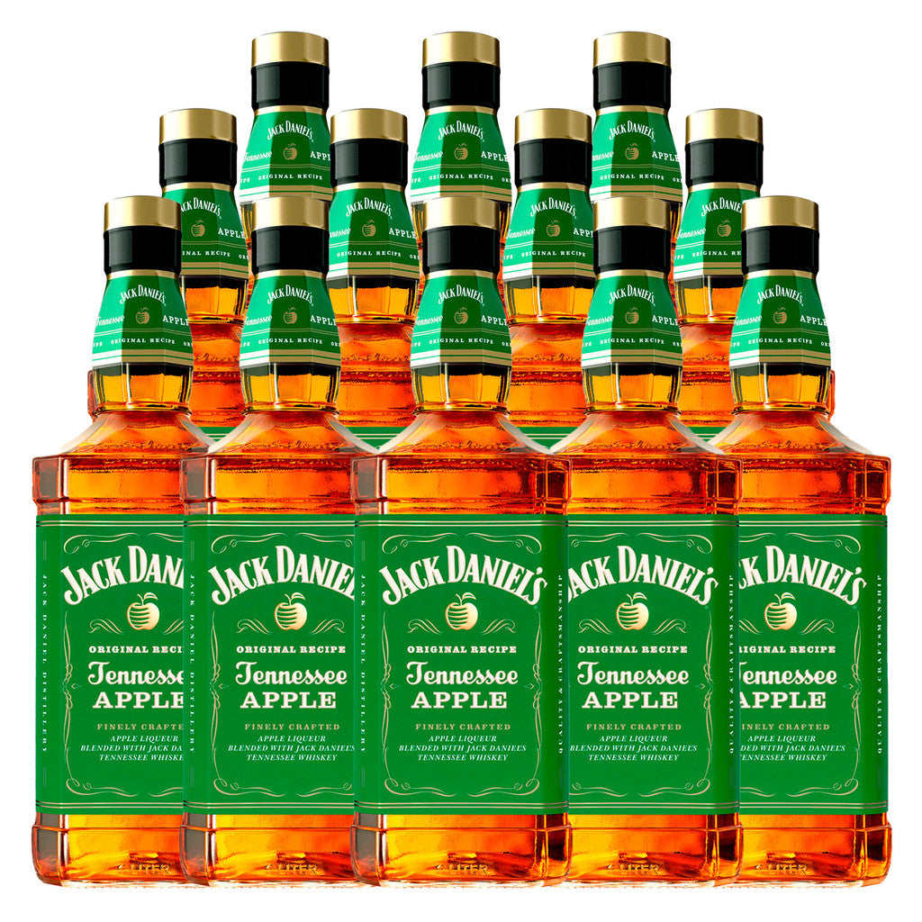 Whisky Jack Daniels Apple Maça Verde 1L 12 Garrafas