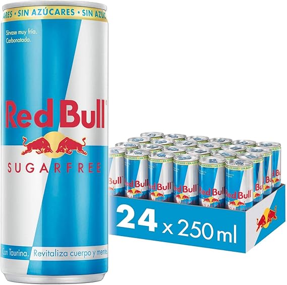 Energético Red Bull Energy Drink Sugarfree 250ml 24 UNIDADES