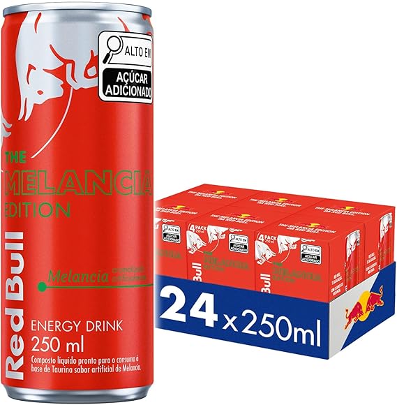 Red Bull, Energético Energy Drink Melancia, Pack de 24 Latas , 250 Ml