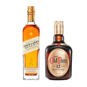 WHISKY OLD PARR 1L + JW GOLD LABEL 750ML