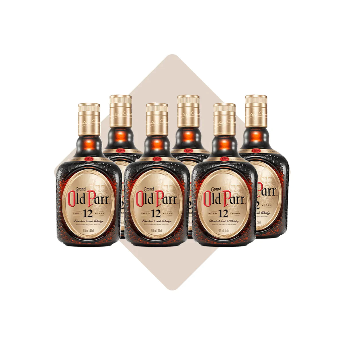 Combo Whisky Old Parr 1L - 6 UNIDADES