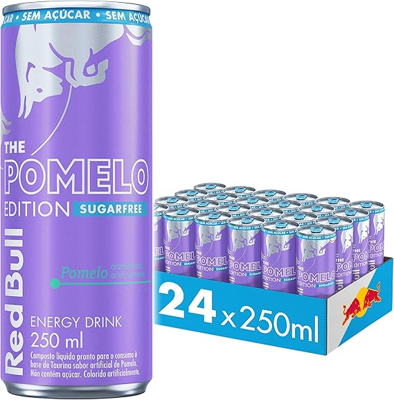 Energético Red Bull Energy Drink Pomelo Edition Sugarfree 250ml 24 UNIDADES