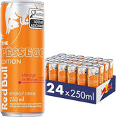 Energético Red Bull Energy Drink Summer Edition Morango e Pêssego 250ml 24 UNIDADES