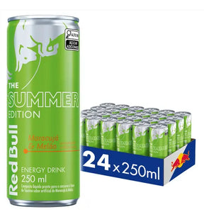 Energético Red Bull Energy Drink Maracujá e Melão Summer Edition Lata 250ml 12 UNIDADES