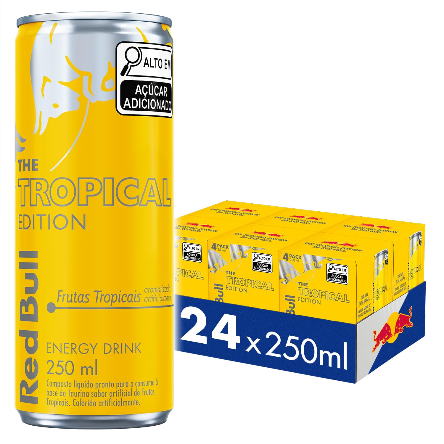 Energético Red Bull Energy Drink Tropical 250ml 24 UNIDADES