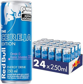 Energético Red Bull Energy Drink Winter Edition Cereja e Frutas Silvestres 250ml 24 UNIDADES