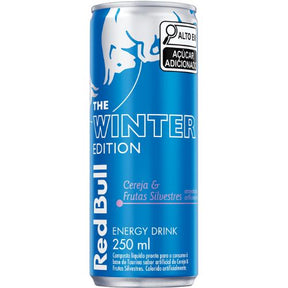 Energético Red Bull Energy Drink Winter Edition Cereja e Frutas Silvestres 250ml 24 UNIDADES