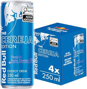 Energético Red Bull Energy Drink Winter Edition Cereja e Frutas Silvestres 250ml 6 UNIDADES