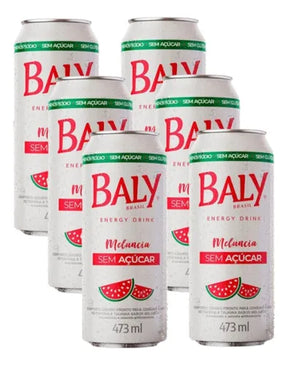Energético Baly Melancia Zero Açúcar 6unx473ml