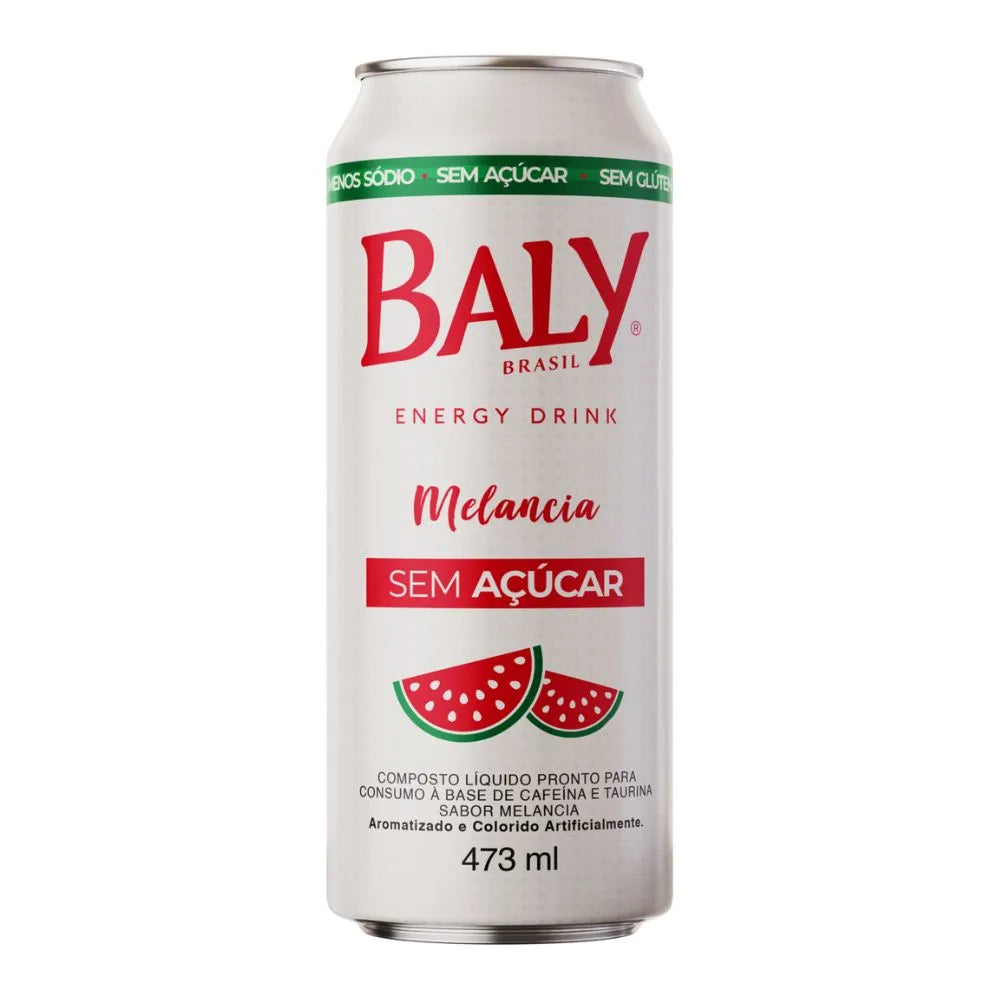 Energético Baly Melancia Zero Açúcar 6unx473ml