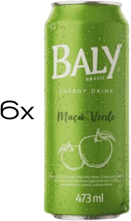 Energético Baly Maçã Verde Pack 6unx473ml
