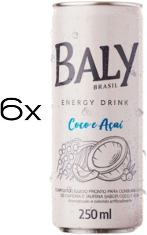 Energético Baly Coco & Açaí Pack 6unx250ml