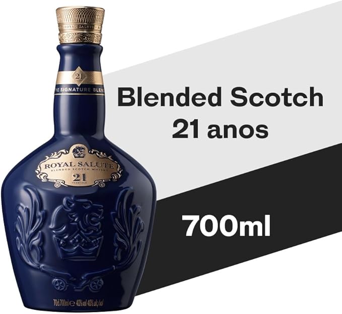 Whisky Royal Salute 21 anos Azul Saphire 700ml