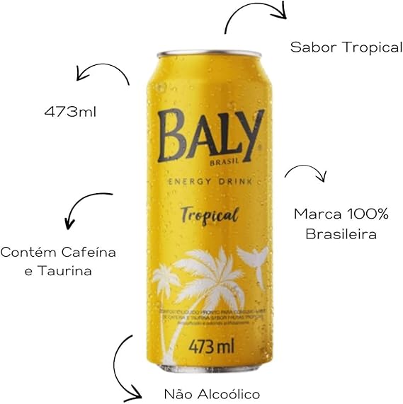 Energético Baly Tropical Pack 6unx473ml