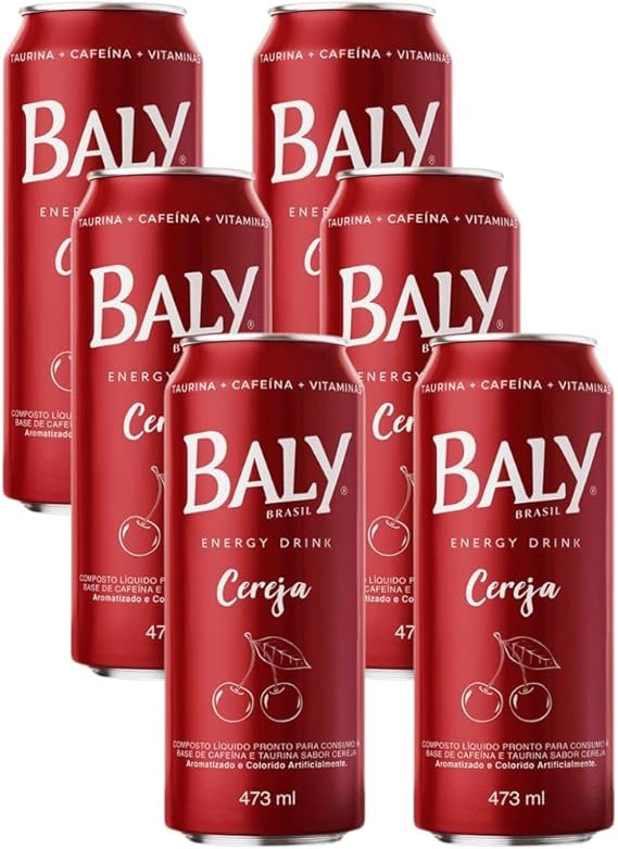 Energético Baly Cereja pack 6unx473ml