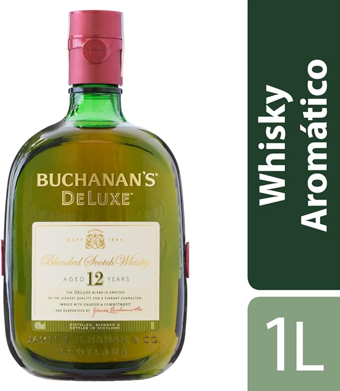 Combo Buchanan's Whisky Deluxe Aged 12 Anos 1L - 6 Unidades