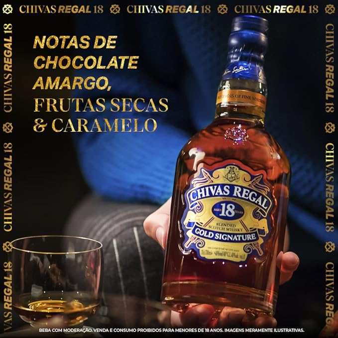 Whisky Chivas Regal 18 Anos, 750ML
