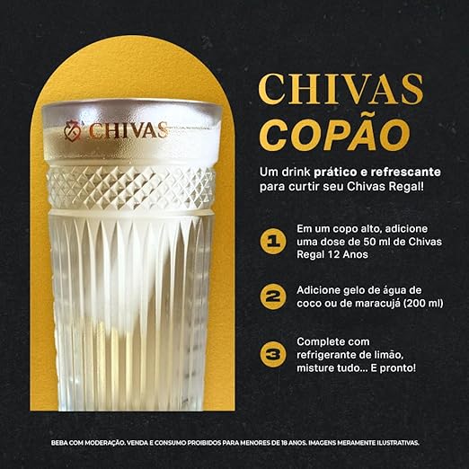 Whisky Chivas Regal 12 Anos, 1L