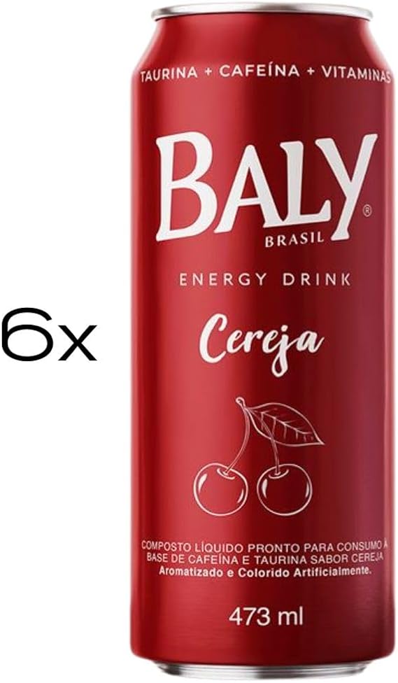 Energético Baly Cereja pack 6unx473ml