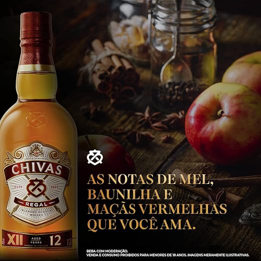Whisky Chivas Regal 12 Anos, 1L