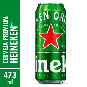 Cerveja Heineken Puro Malte Lata 473ml 12 UNIDADES