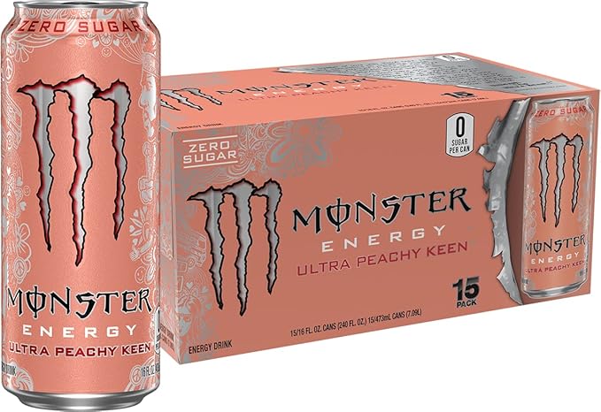 Monster Energy Ultra Peachy Keen 473 ml 15 UNIDADES