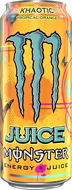 Monster Energy Juice Monster Khaotic Tropical Orange, Energy + Juice, Energy Drink, 473 ml 15 UNIDADES