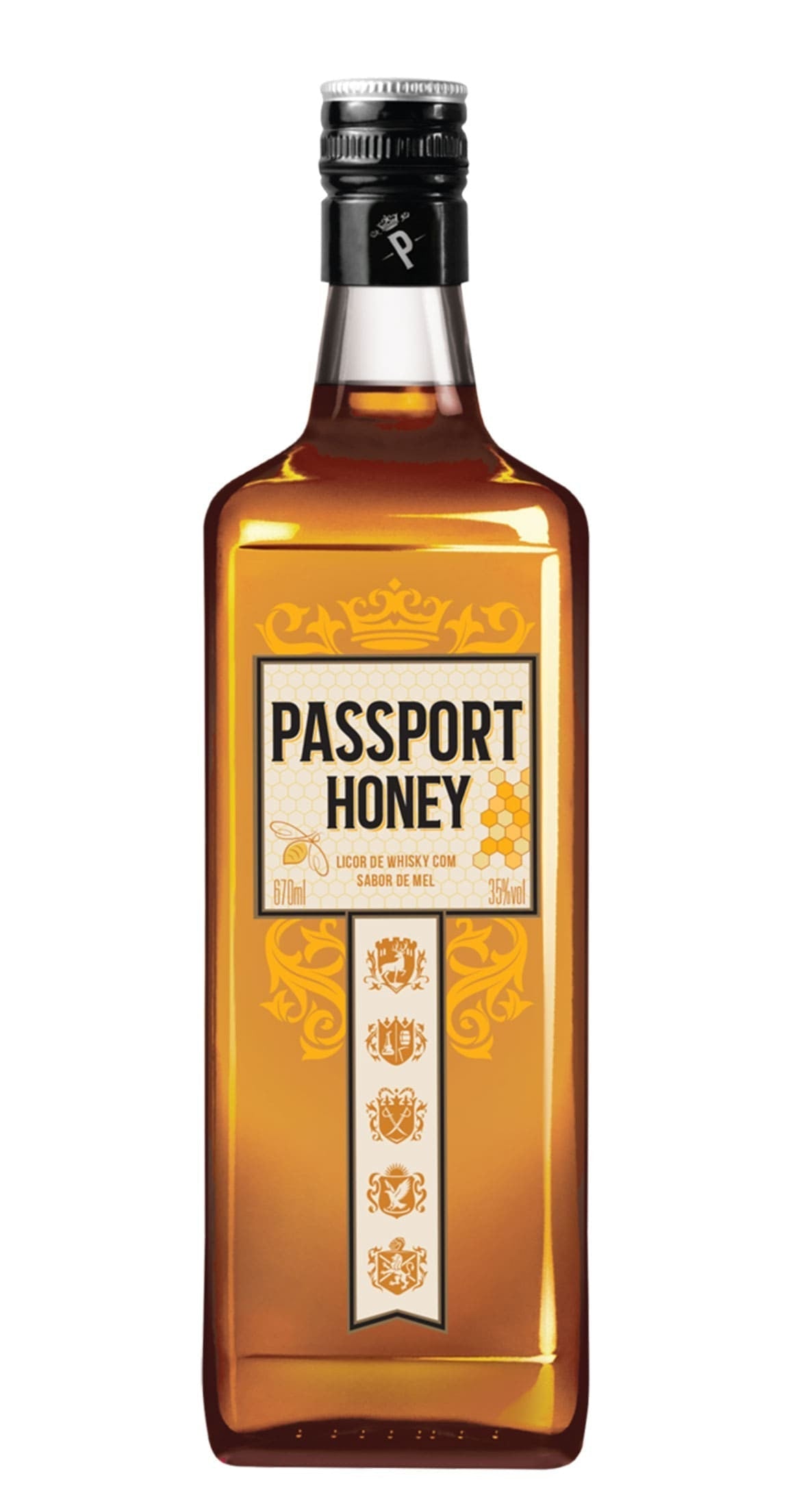 Licor de Whisky Passport Sabor Mel 1L