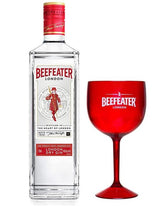 Gin Beefeater London 750ml - Kit com Taça de Vidro e Embalagem para Presente